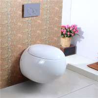 Hot sale wc sanitary wares egg shape wall mounted toilet